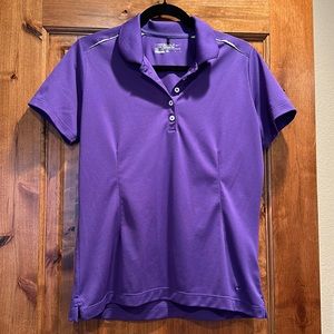 Purple and white Nike Dri-Fit tour performance Golf polo!